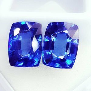 Loose Gemstone 8 to 10 cts Certified Pairs Natural Blue Sapphire Z117